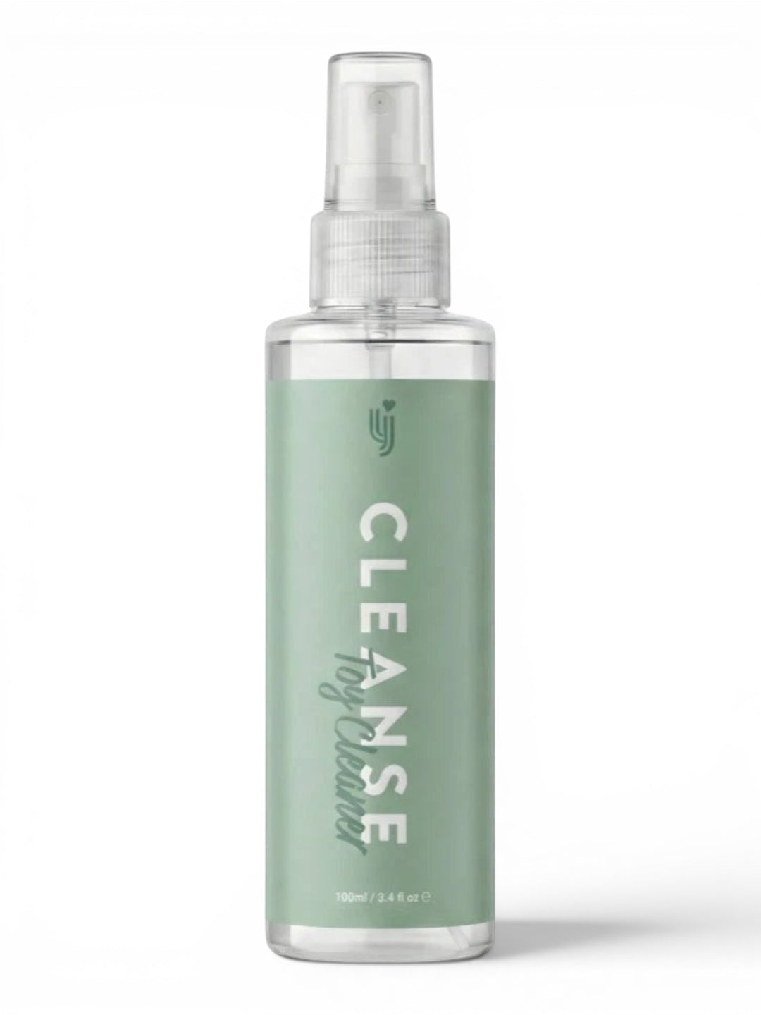 P.C Manufacturing Ltd Loving Joy Cleanse Toy Cleaner spray bottle, 100ml, with a light green label.