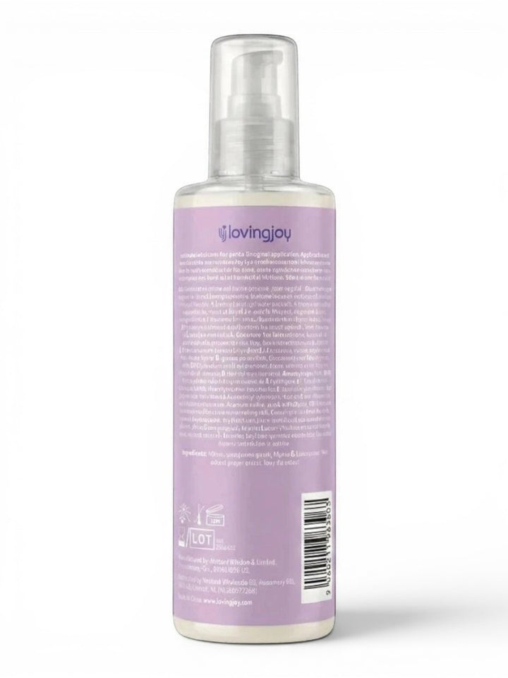 P.C Manufacturing Ltd Loving Joy Silky Lubricant 30ml bottle with pump dispenser. Water-based, vegan, condom-safe.